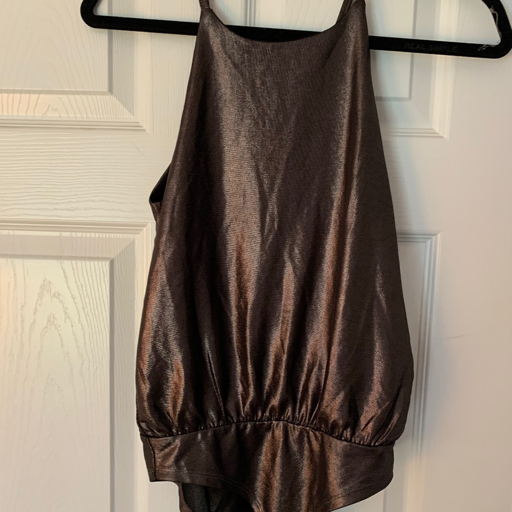 Beautiful bronze metallic bodysuit!